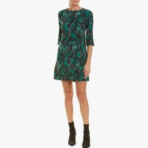 Equipment Aubrey Tropical Print Mini Dress in 100% Silk! Size SM